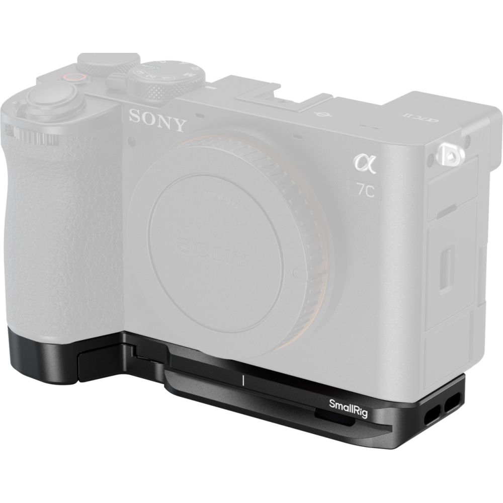 Placa base SmallRig 5481 con ranura para Airtag para Sony Alpha 7C II / Alpha 7CR, negra