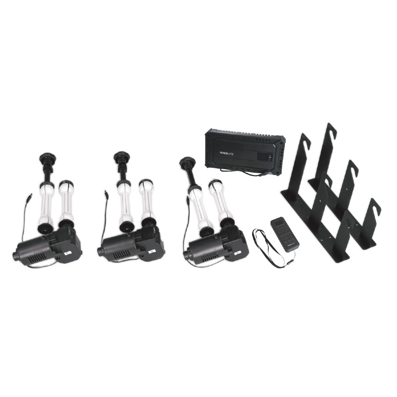 Nanlite Kit Soporte Elevador de Fondo para Soporte de Luz (Tres Ejes)