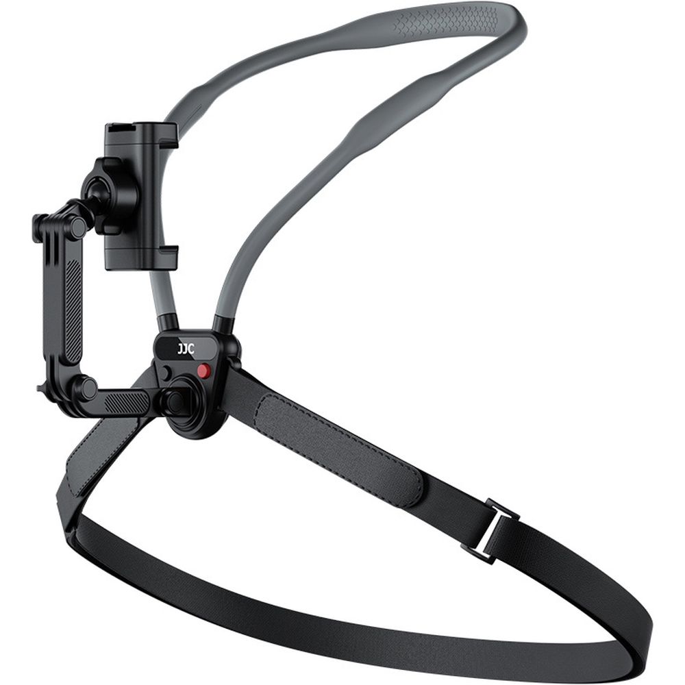 JJC MNM-UN1 Soporte de cuello negro para teléfonos y cámaras de acción