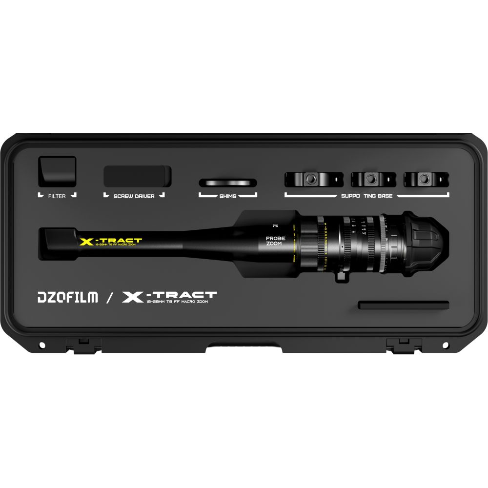 Objetivo zoom DZOFilm X-tract 18-28mm T8 FF Peri Sonda Macro montura PL (metro)
