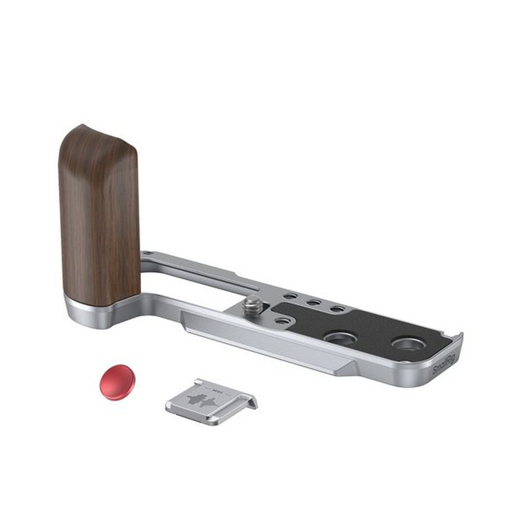 SmallRig 4804 Empuñadura de madera en forma de L para Fujifilm X100VI / X100V, plata