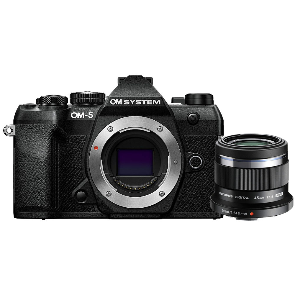 OM SYSTEM OM-5 II negro + 45 mm F/1.8