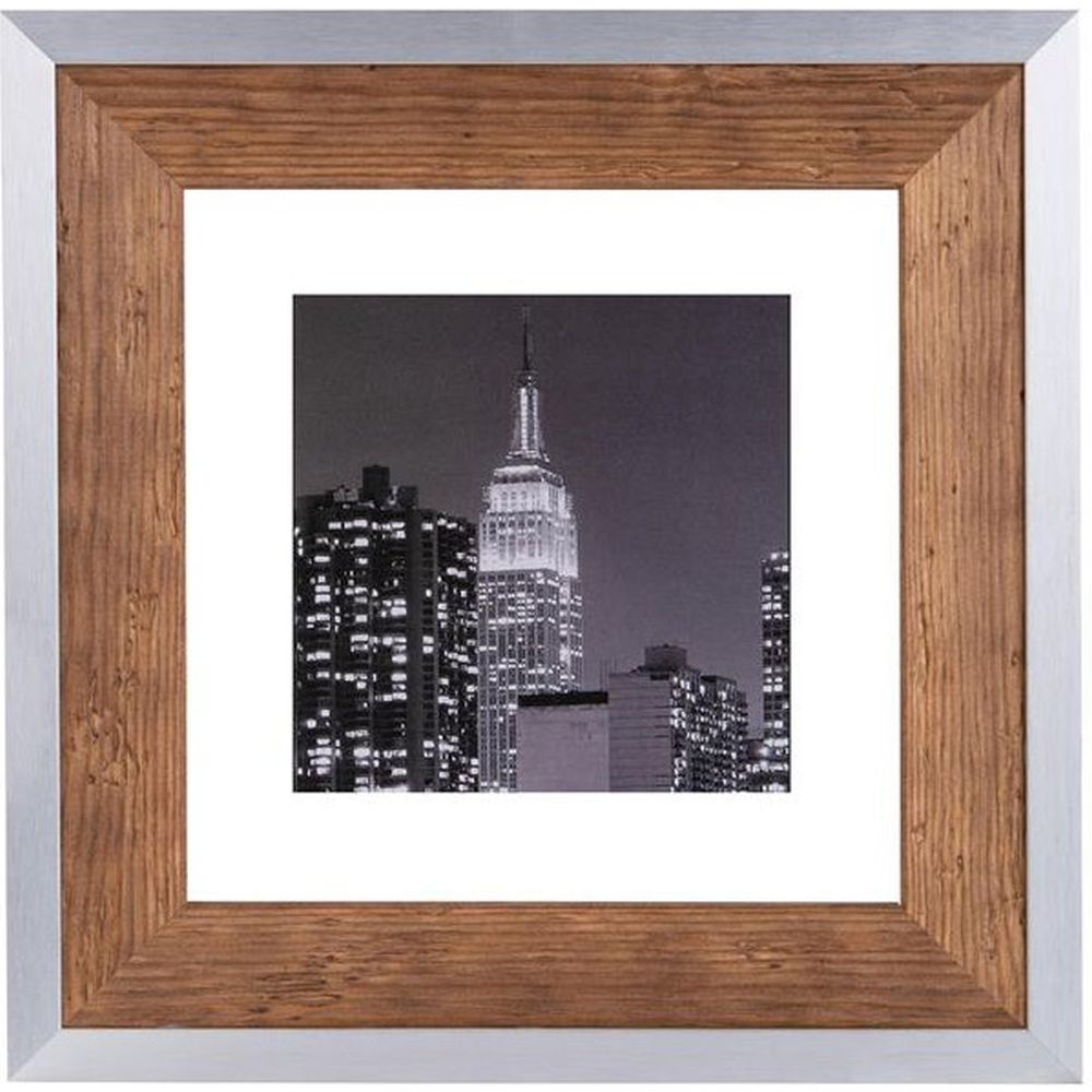 Dörr Marco de madera Prestige 40x40 marrón/plata