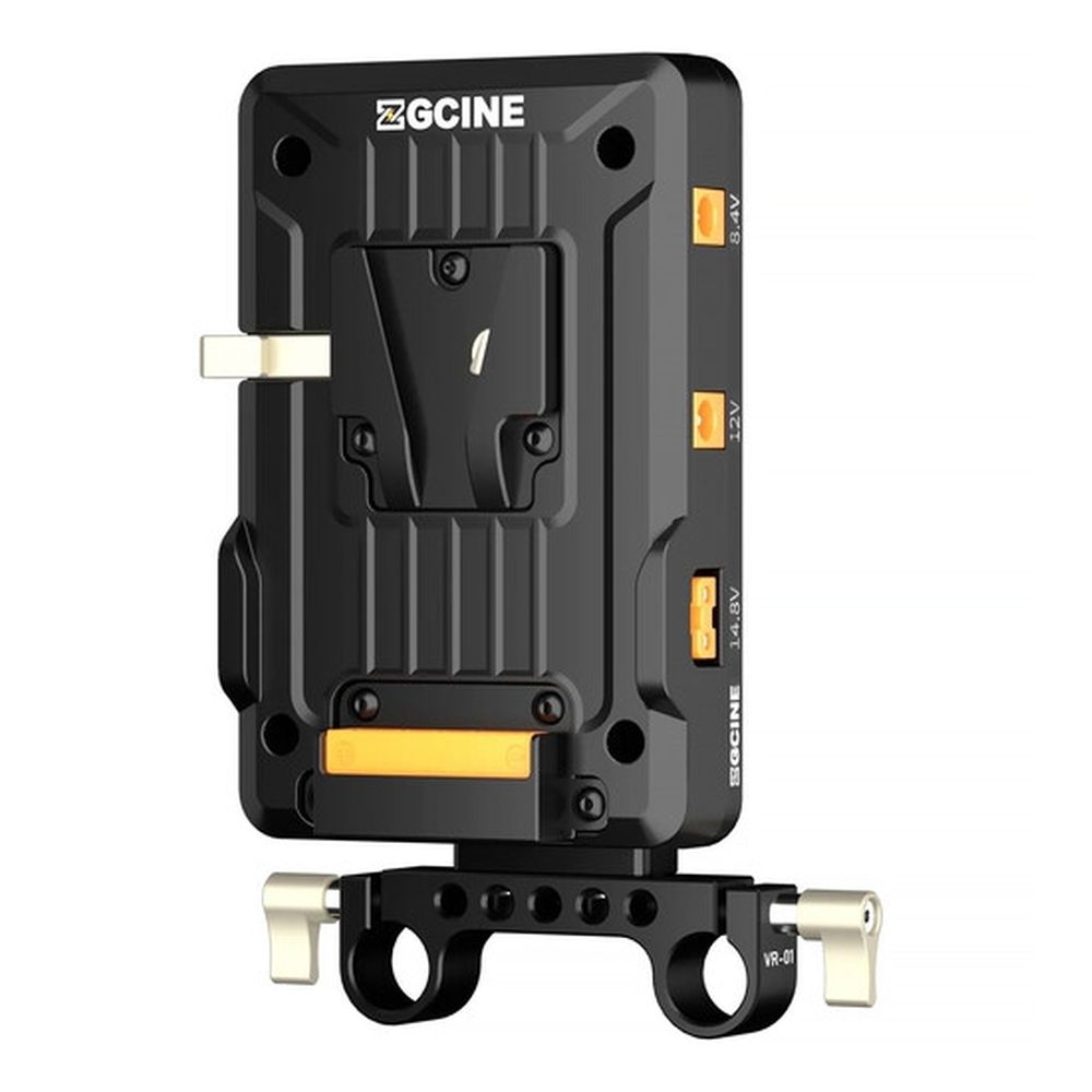Placa inclinable de montaje en V ZGCINE sobre soporte de varilla de 15 mm