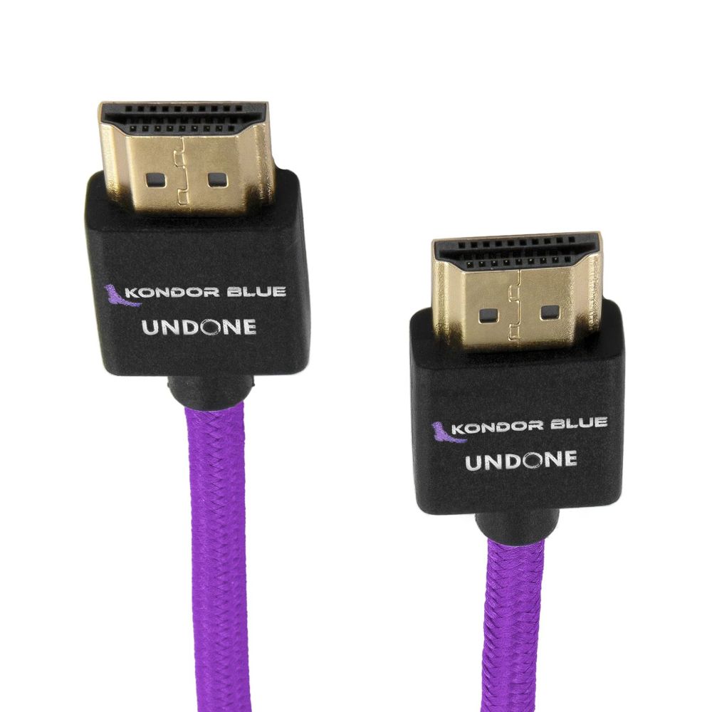 Kondor Azul Gerald Undone MK2 Cable HDMI recto trenzado 18", morado
