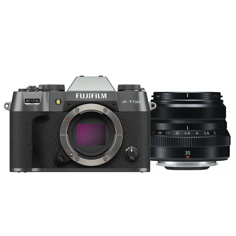 Fujifilm X-T50 charcoal plata + XF 35mm F/2.0