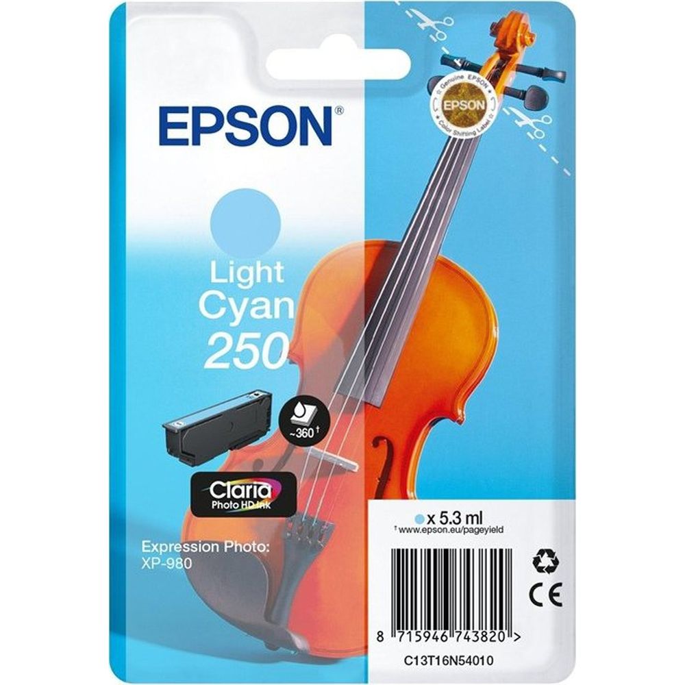 Tinta Epson Singlepack Cian Claro 250