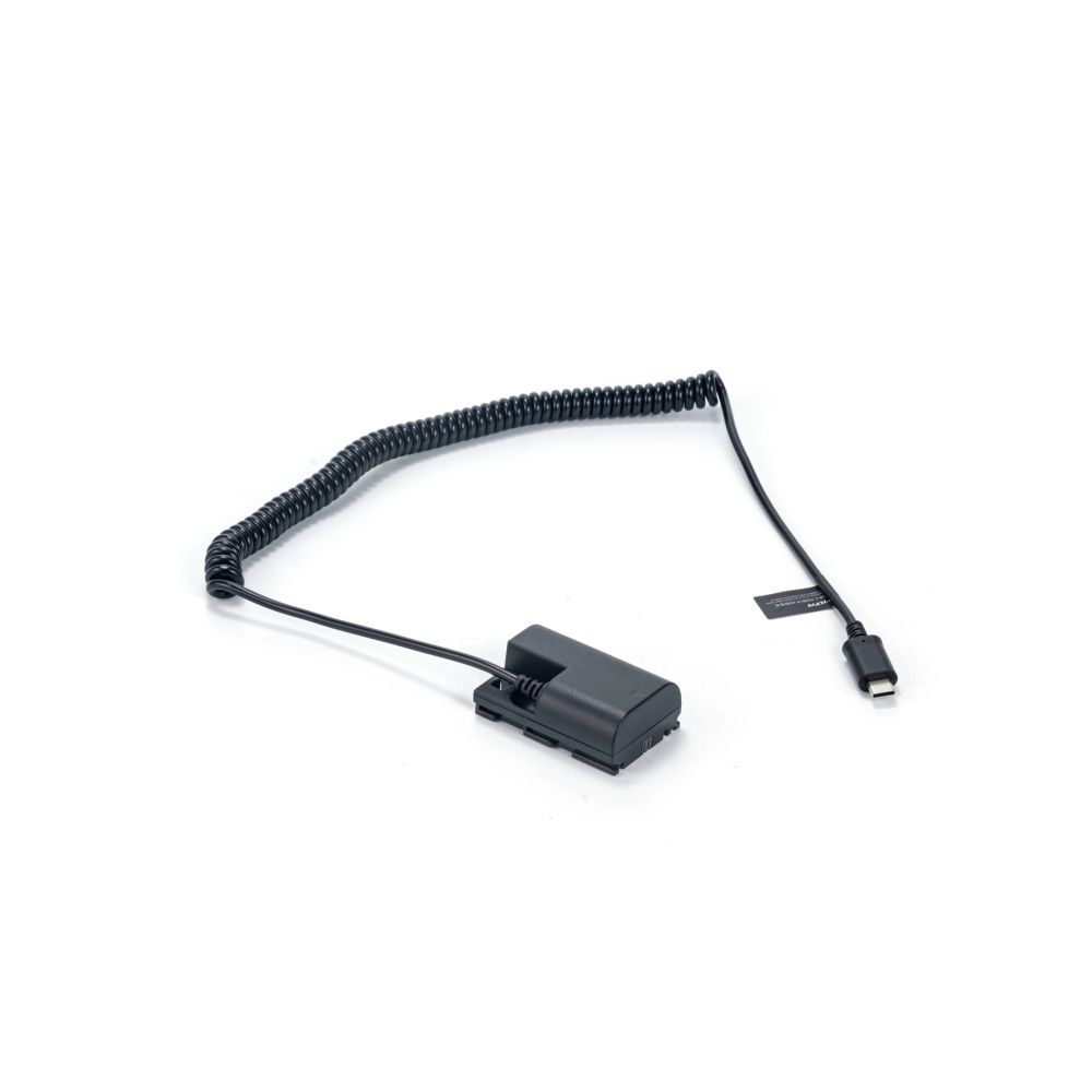 Batería ficticia Tilta DB-LPE6-USBC Canon LP-E6 a cable de alimentación USB-C PD