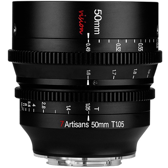 7artisans 50mm T1.05 Panasonic/Leica/Sigma (montura L) Negro