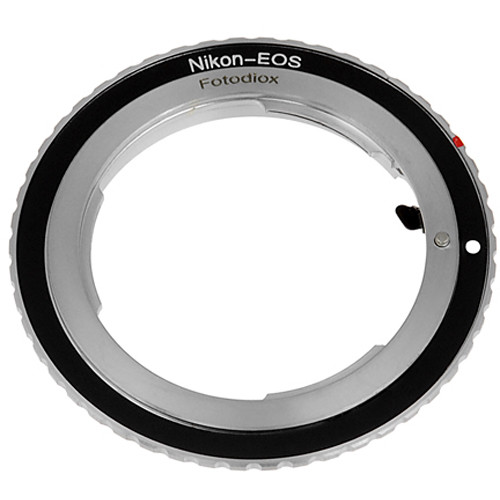 Fotodiox Adaptador de Montura de Objetivo Nikon F a Canon EOS (EF, EF-S) Montura (NikF-EOS-FC10)