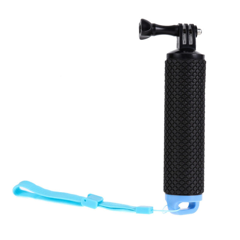 Caruba Agarre de Mano Flotante Acolchado Montura GoPro (Negro/Azul)
