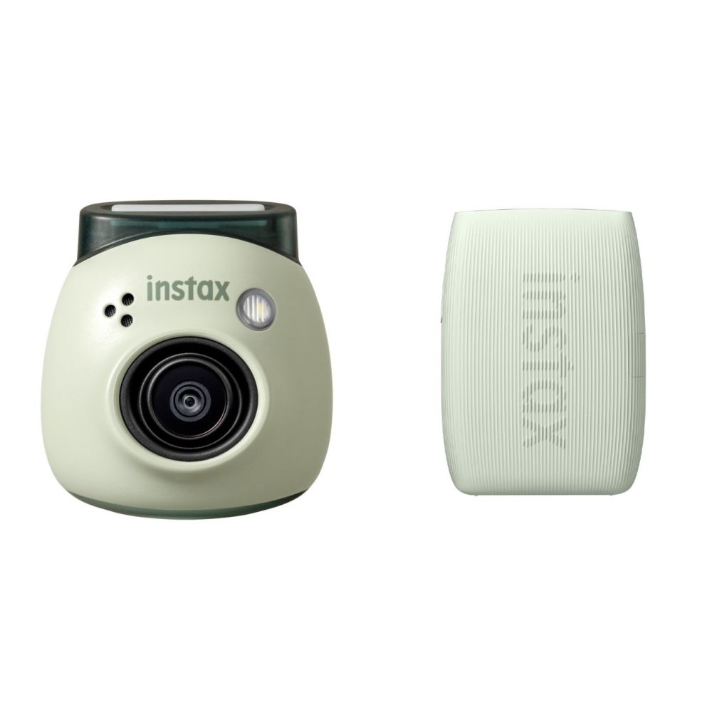 Cámara digital Fujifilm INSTAX PAL, Verde pistacho + impresora mini Link 3, Verde salvia