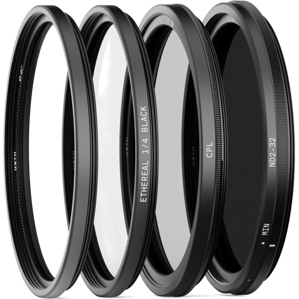 Kit de filtros cinematográficos Urth 95 mm Plus+ (UV, CPL, ND32, Ethereal 1/4 Black Mist)