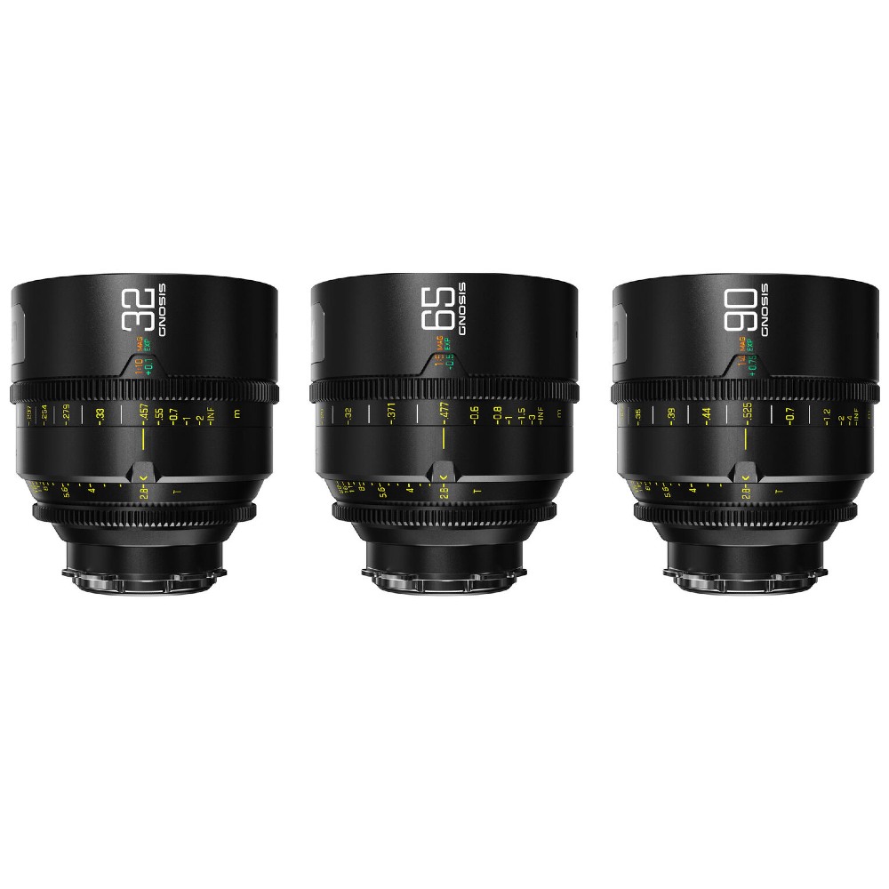 Juego de 3 lentes DZOFilm Gnosis Macro 32 mm/65 mm/90 mm T2.8 (metro)