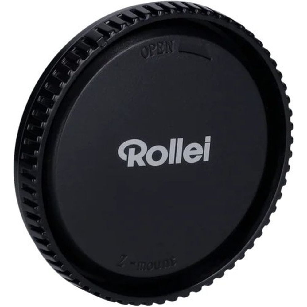 Tapa trasera de lente negra Rollei para montura E