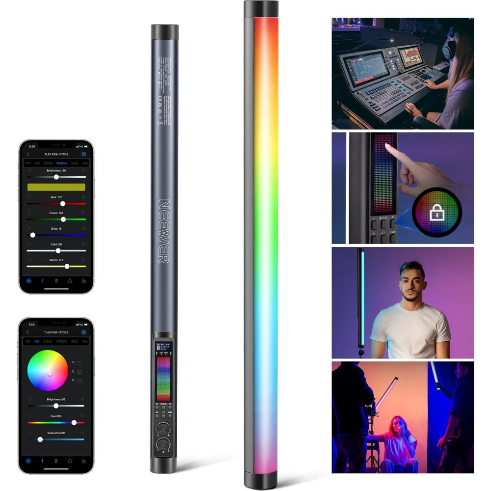 Barra de luz LED RGB Neewer TL60C de 20 W