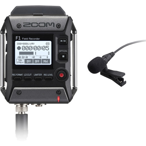 Zoom F1-LP Grabadora de Campo con Micrófono Lavelier