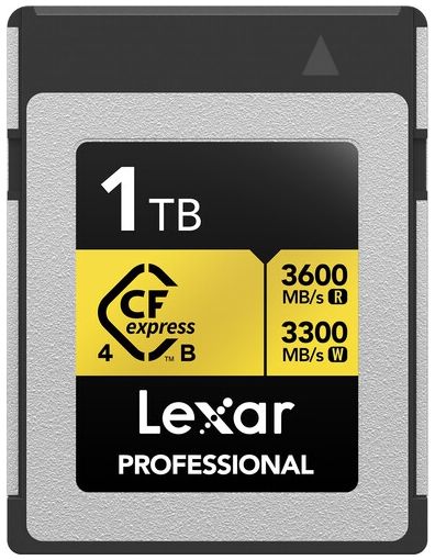 Lexar CFexpress PRO Tipo B Gold serie 4.0 1TB - R3600/W3300MB/s