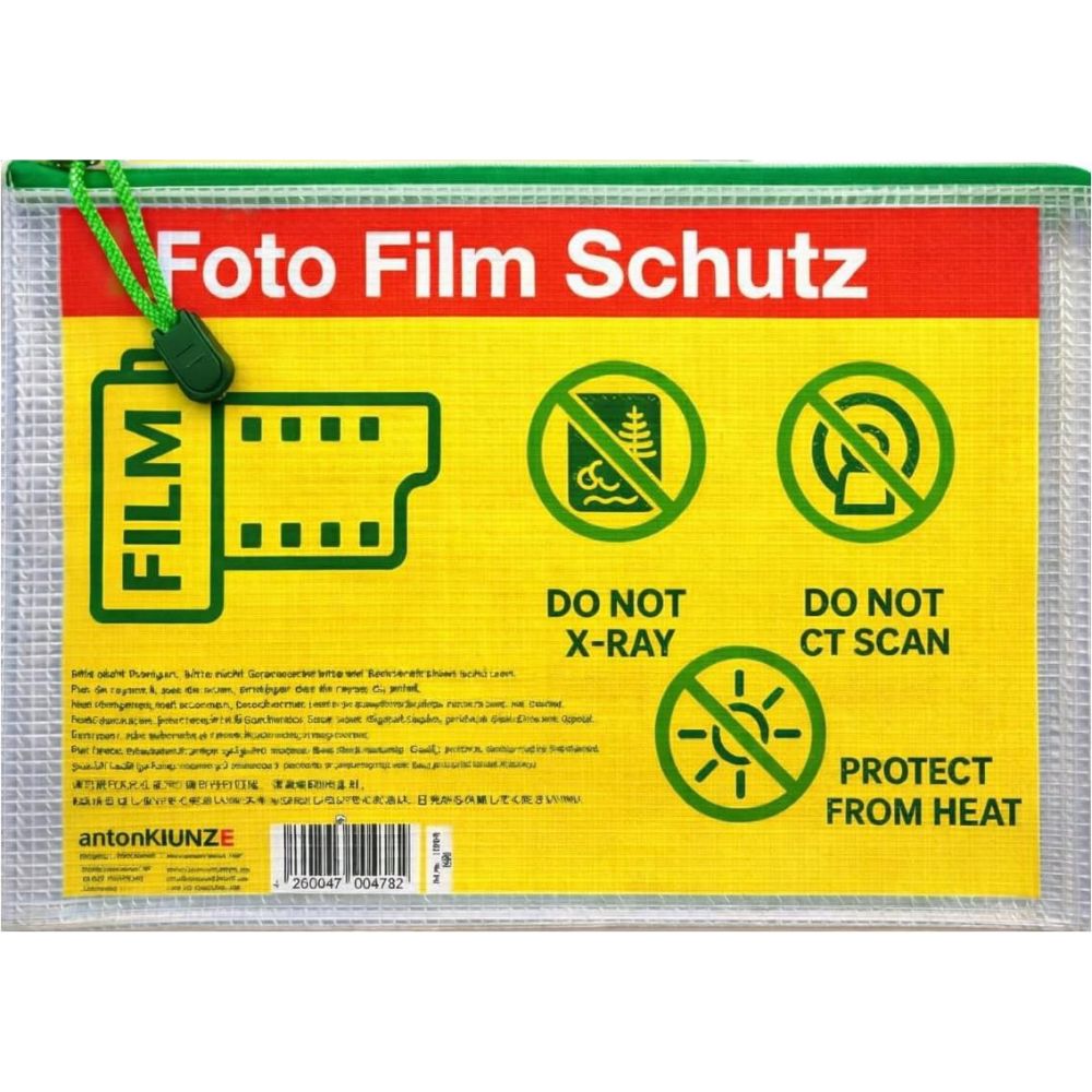 Bolsa A5 de protección de película fotográfica Domke Filmguard para 10 x película de 35mm / 120 - Verde