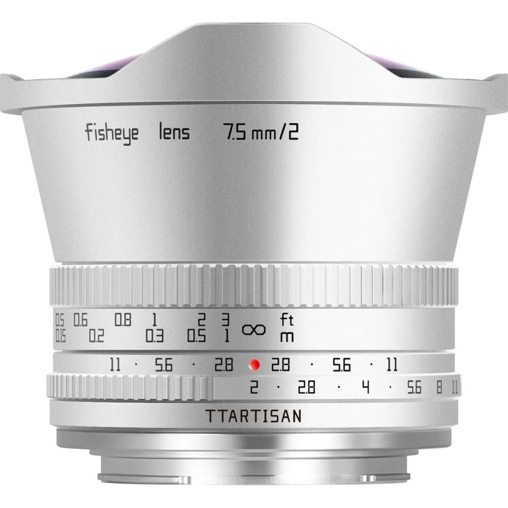 TTArtisan APS-C 7,5 mm F/2.0 Sony E-mount plateado