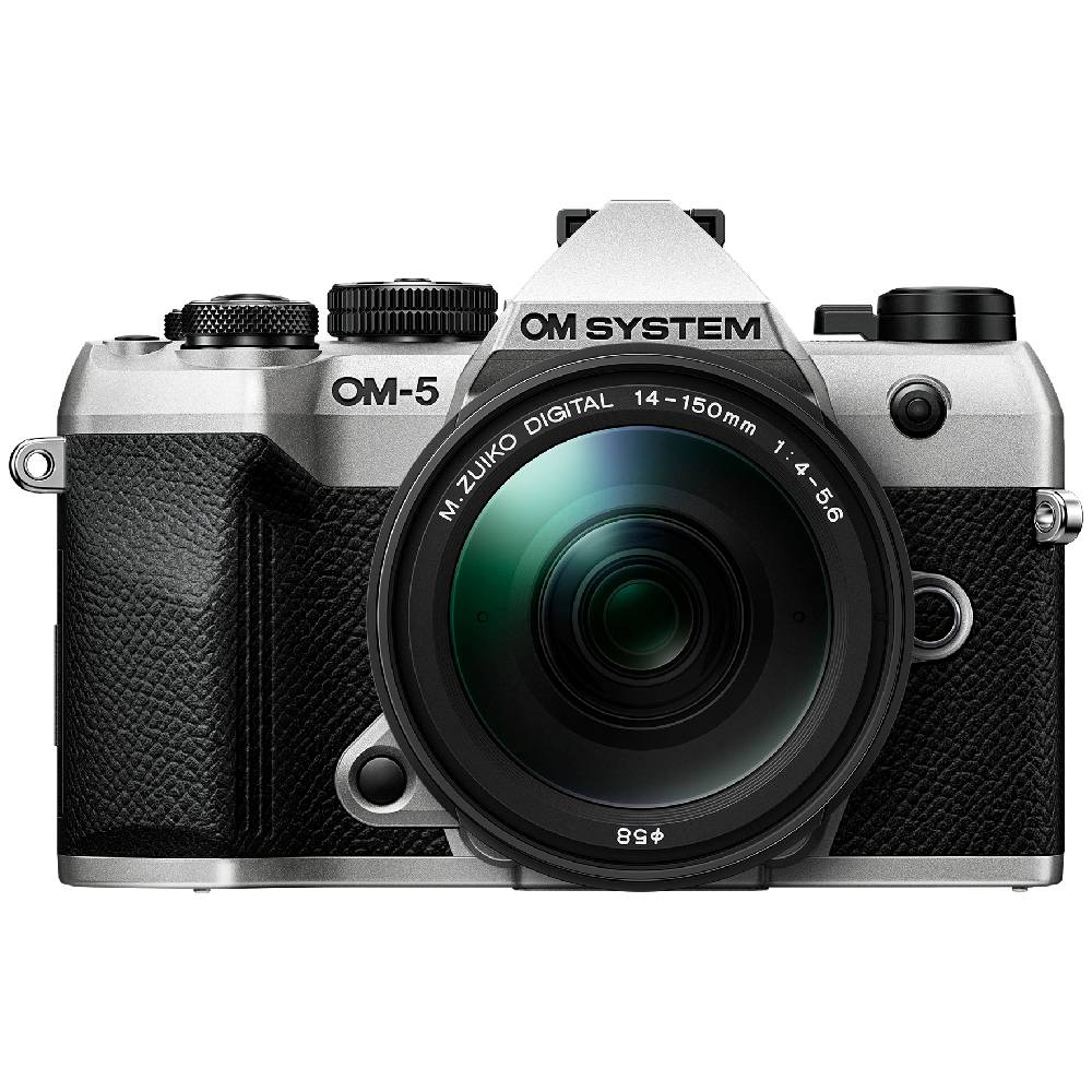 OM SYSTEM OM-5 II plateado + 14-150 mm F/4.0-5.6 ED II