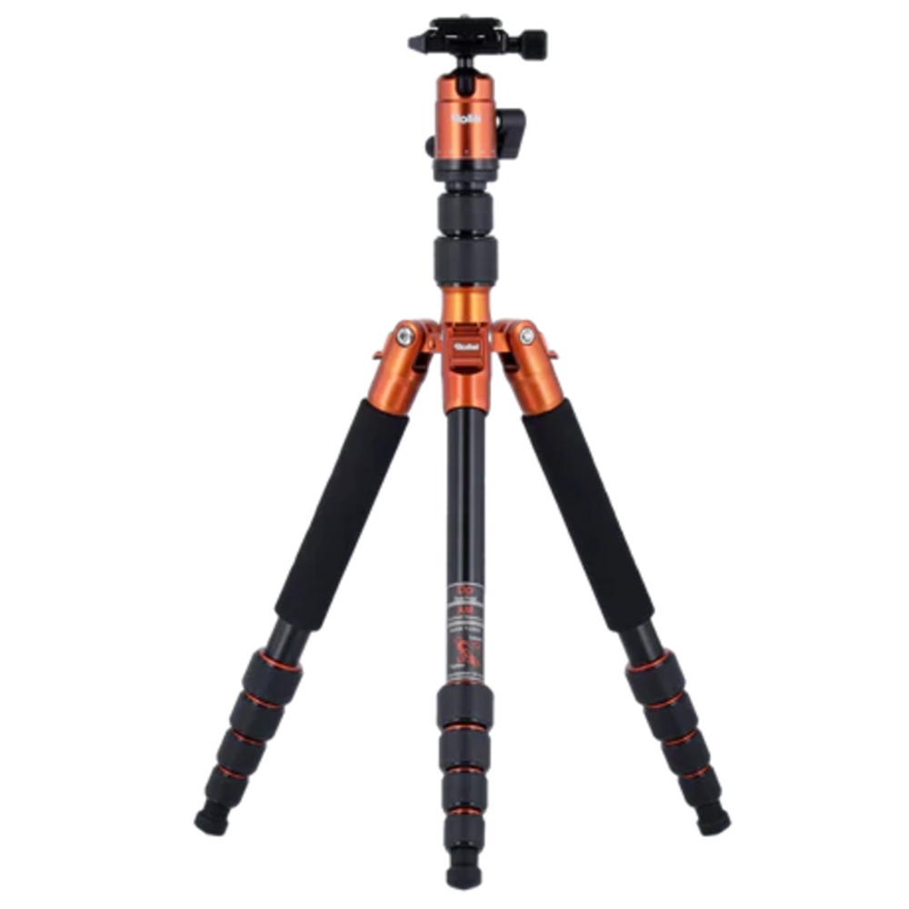 Rollei Compact Traveler No.1 Aluminum Tripod Trípode de viaje V2 - Naranja