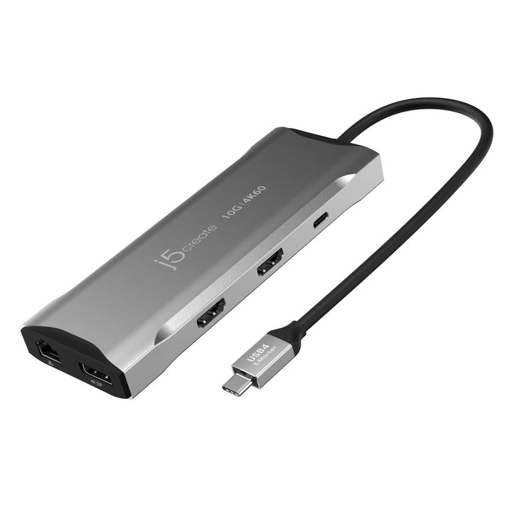 Miniestación de acoplamiento j5create 4K60 Elite USB-C® Triple-Monitor 10Gbps
