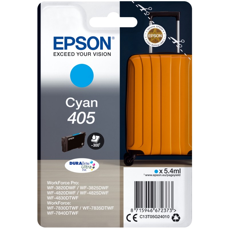 Epson Pack Individual Tinta Cian 405 DURABrite Ultra