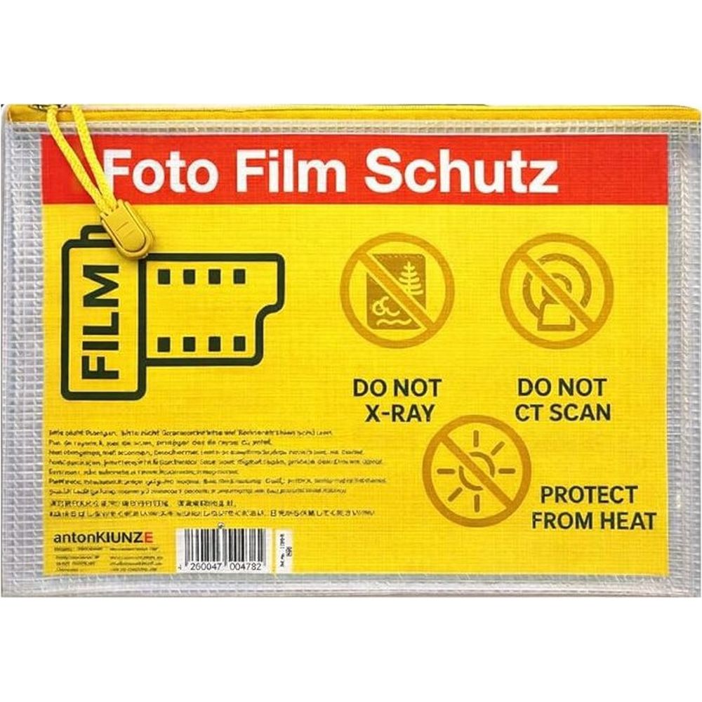 Bolsa protectora Domke Filmguard para película fotográfica, tamaño A5, para películas de 10 x 35 mm / 120 mm - Amarilla