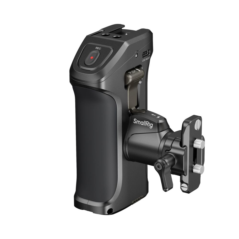SmallRig 3893 Empuñadura lateral giratoria con gatillo REC para determinadas cámaras sin espejo Sony