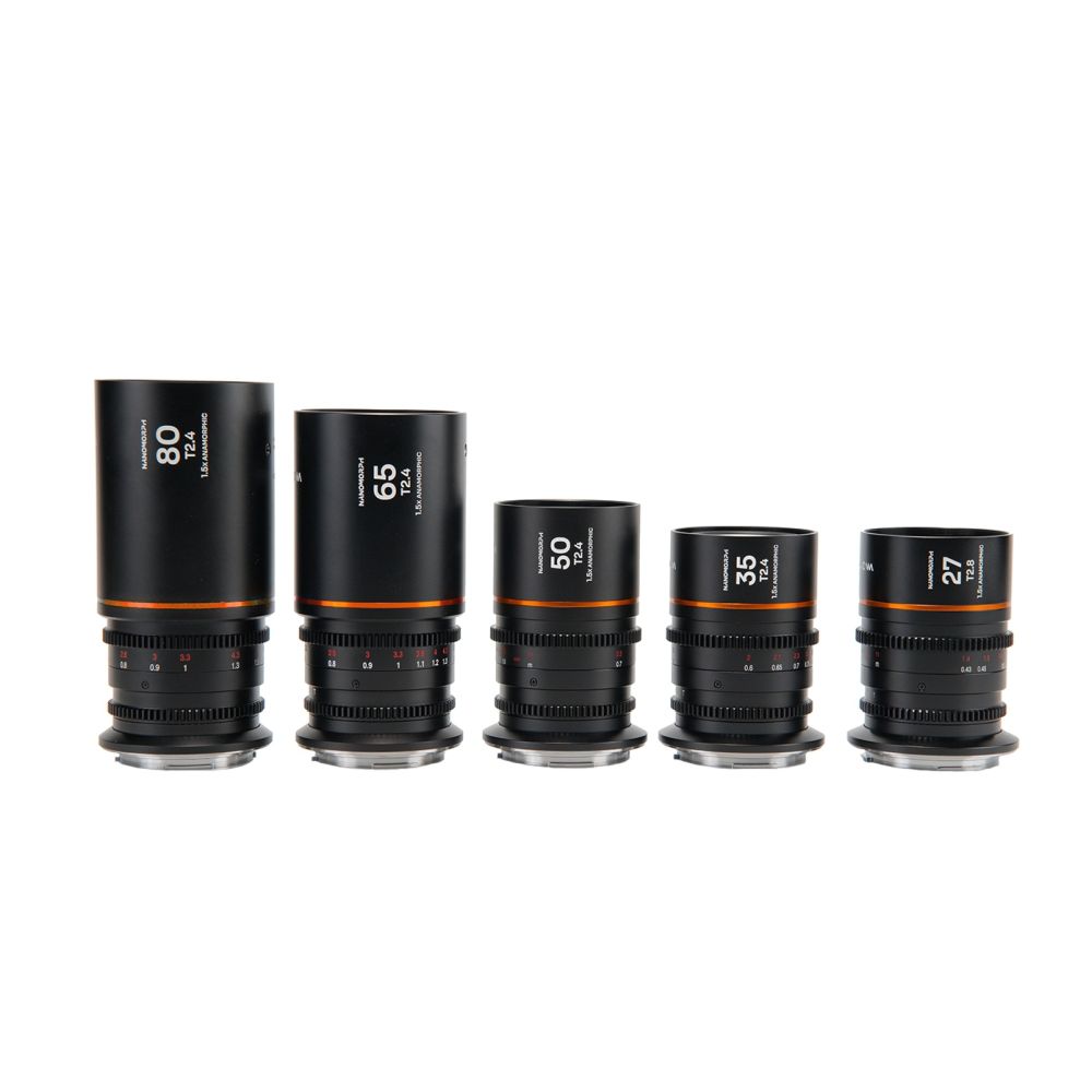 Paquete Laowa Nanomorph S35 (27,35,50,65,80 mm) (ámbar) Nikon Z