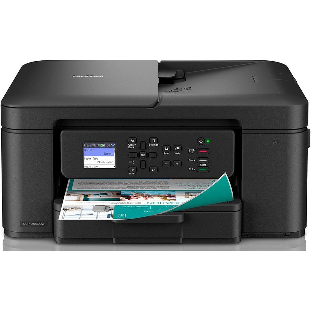 Impresora de inyección de tinta en color A4 todo en uno inalámbrica Brother DCP-J1360DW