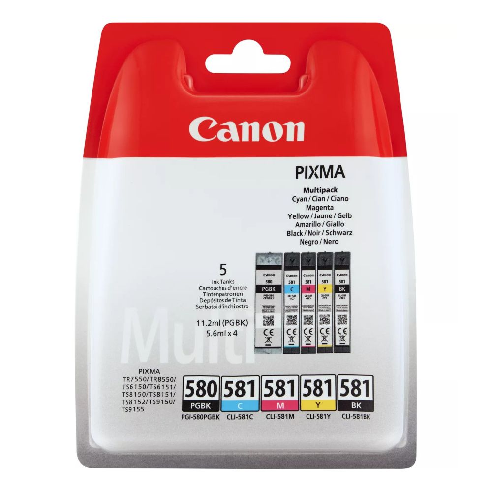 Paquete múltiple Canon PGI-580/CLI-581