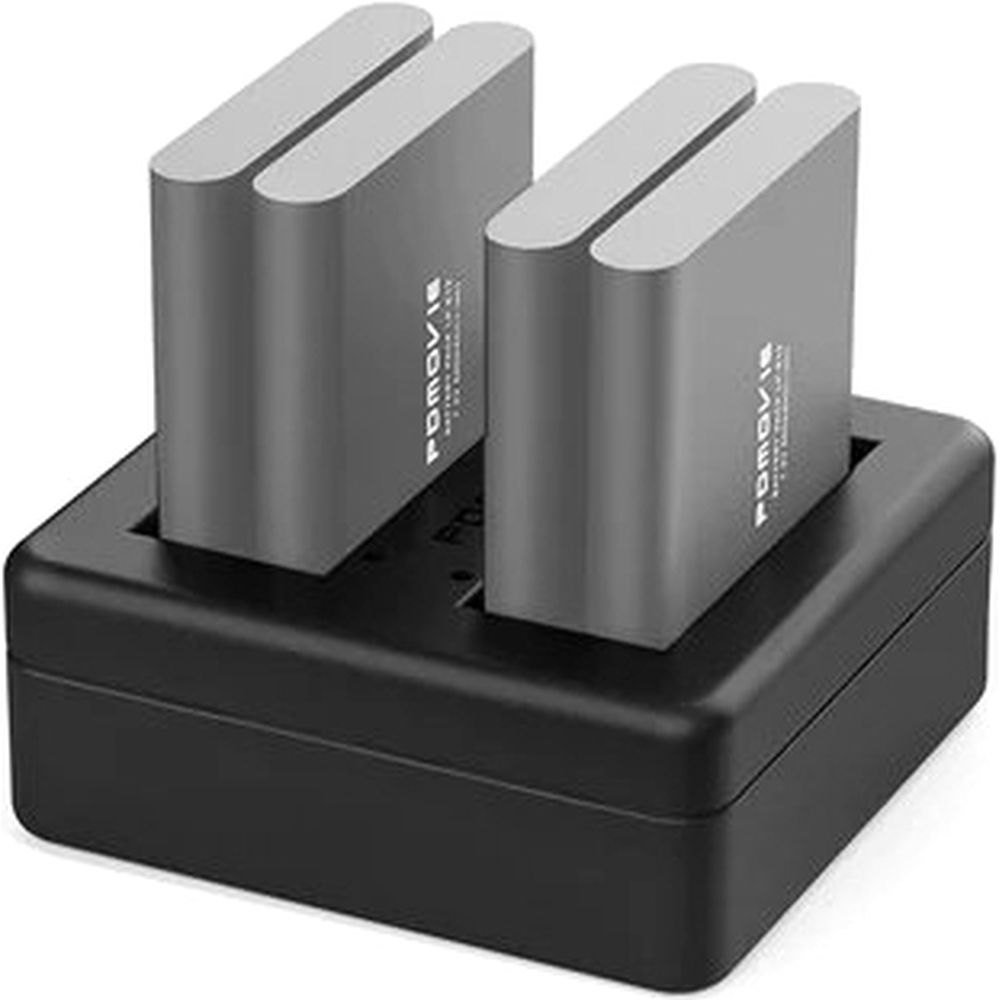 Cargador de batería PDMovie LI-42B de 4 posiciones + cable USB