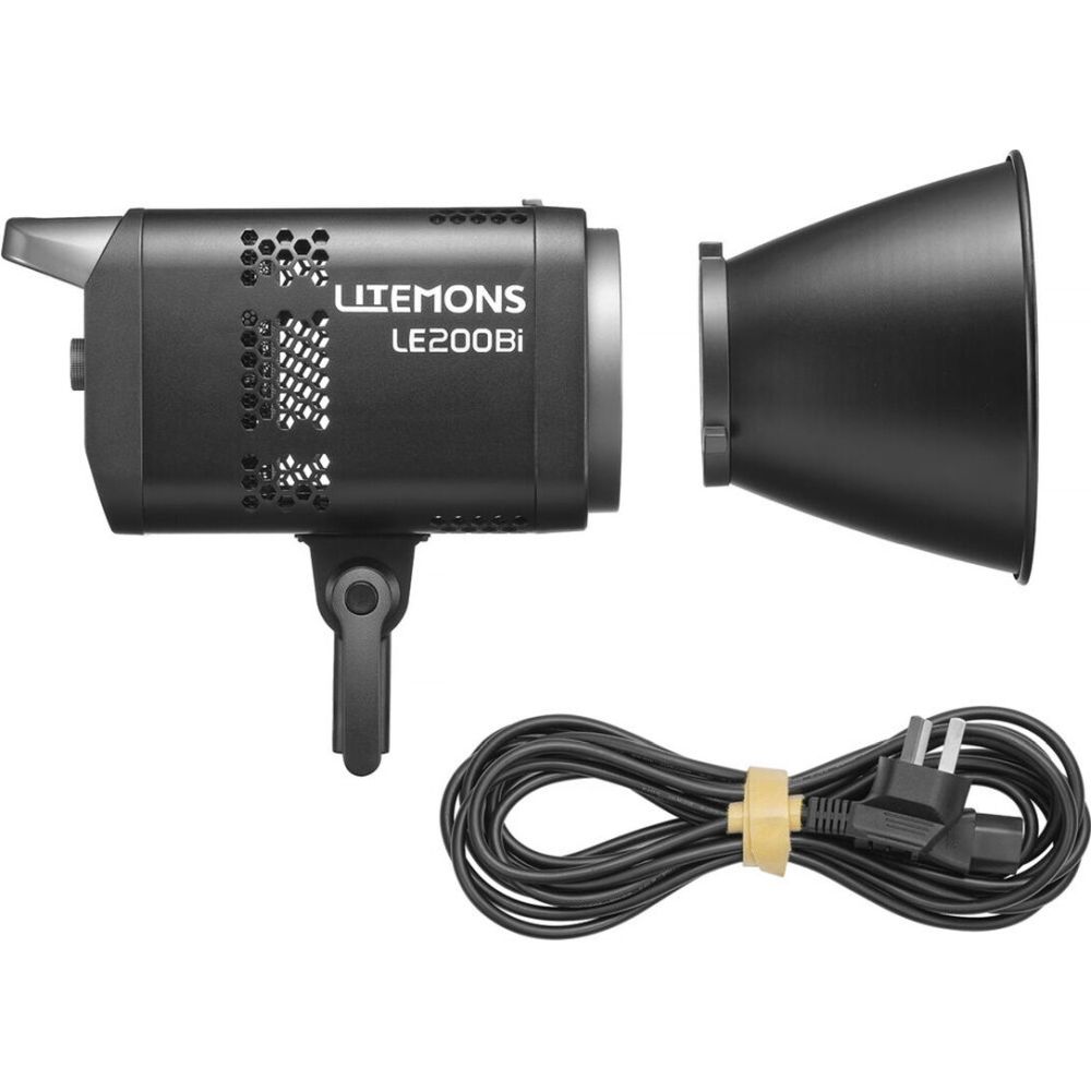 Luz de vídeo LED bicolor Godox LE200Bi Black Litemons