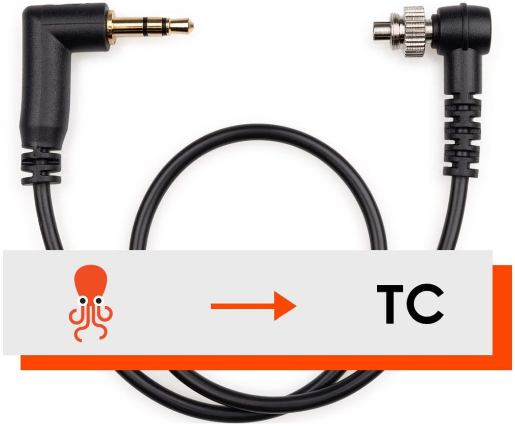 Cable de código de tiempo de la toma de sincronización del tentáculo al flash