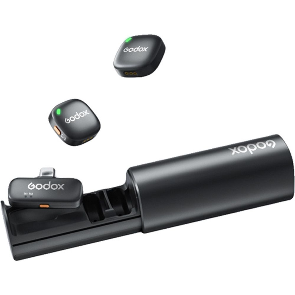 Sistema de micrófono inalámbrico Godox C01 Kit 2 2.4G Negro