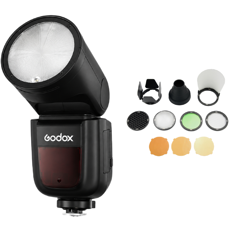 Godox Speedlite V1Pro Sony + kit de accesorios AK-R1