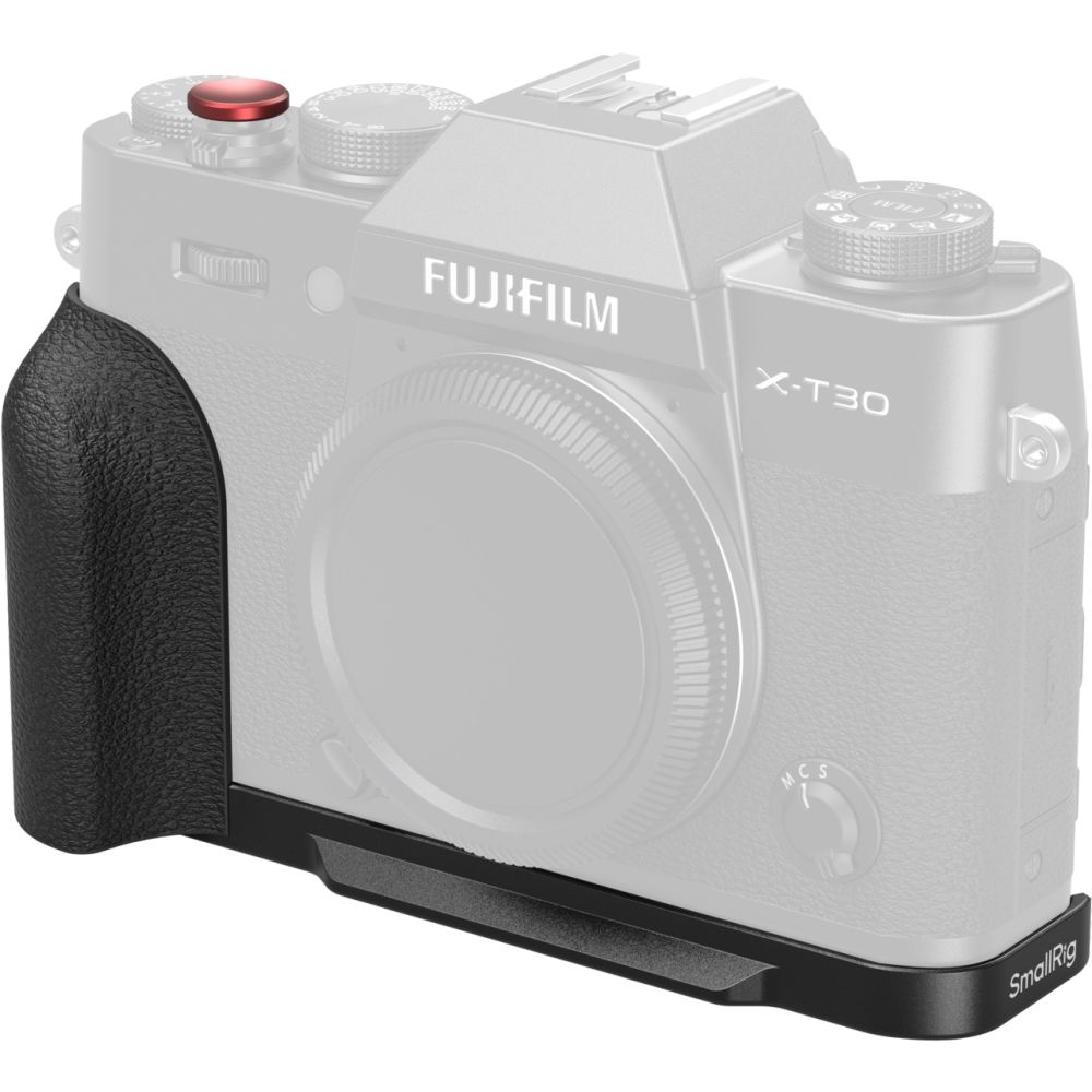 Placa de montaje en forma de L SmallRig 5663 con mango de silicona para FUJIFILM X-T30 / X-T30 II / X-T30 III, negra