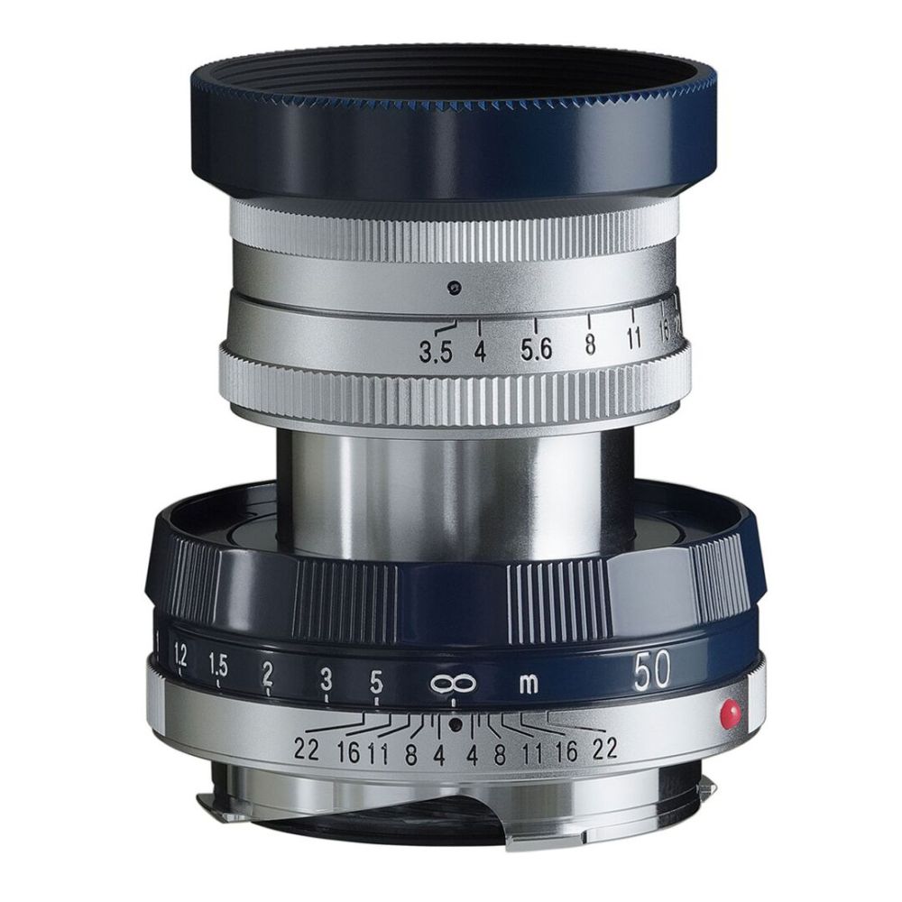 Voigtländer Lanthar 50mm F/3.5 Typ I Leica montura M, azul marino