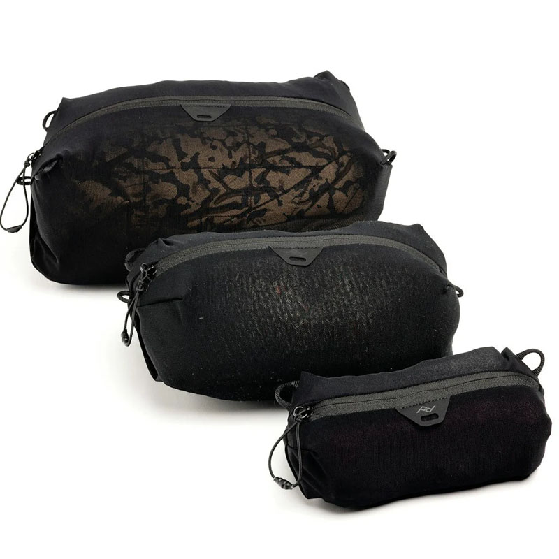 Cubo de malla ultraligero Peak Design BUNDLE XXS-XS-S, negro