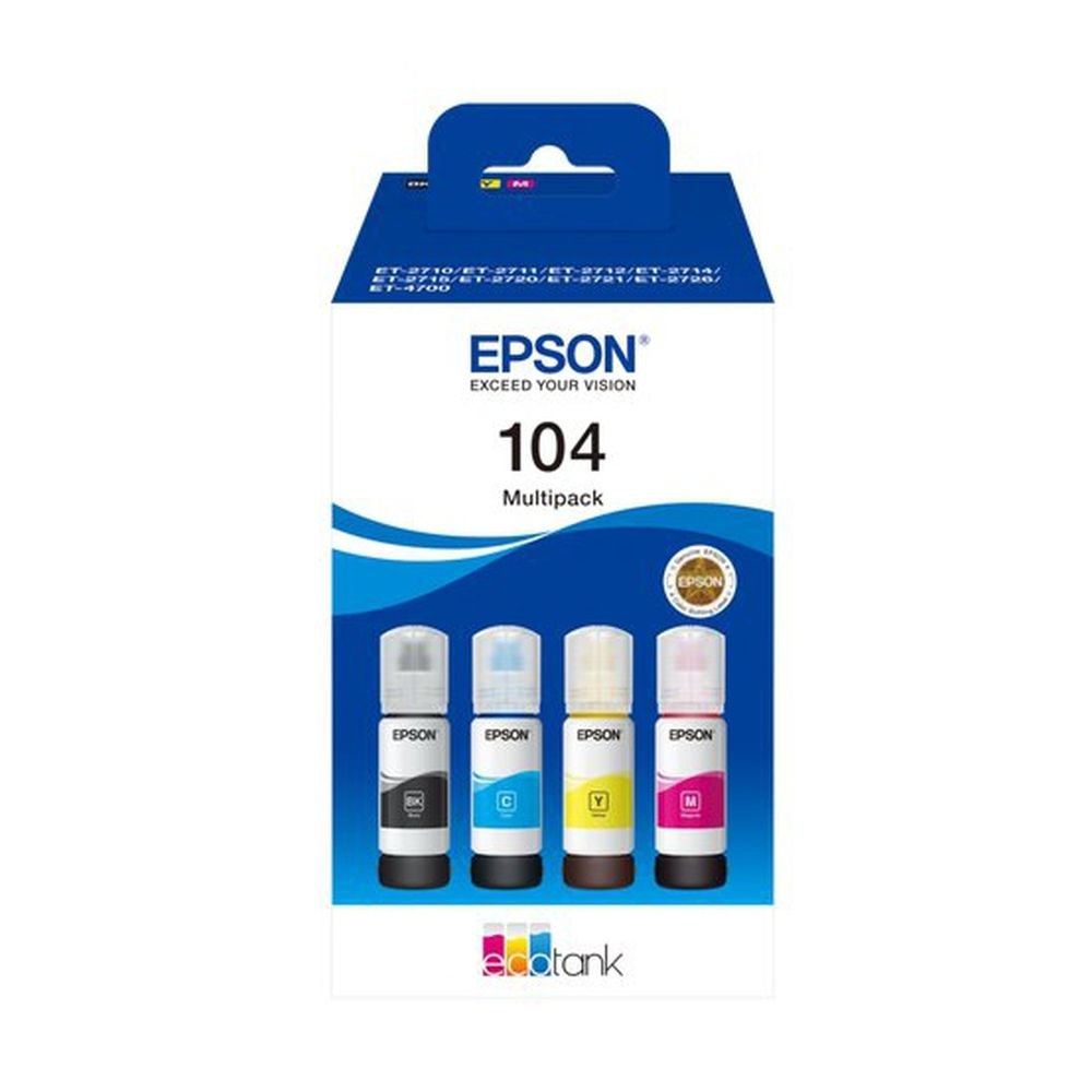 Multipack Epson 104 EcoTank de 4 colores