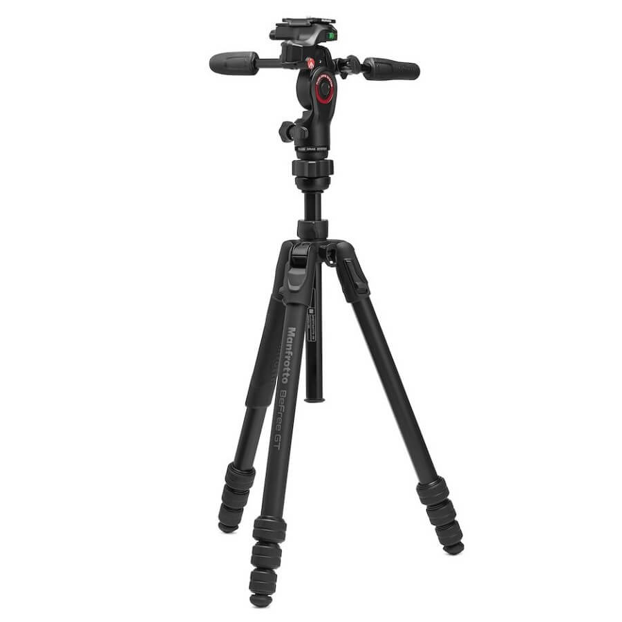 Manfrotto Befree GT PRO Alu Tripod + 3-Way Live Head (MKBFRTA4GTFB-3W)