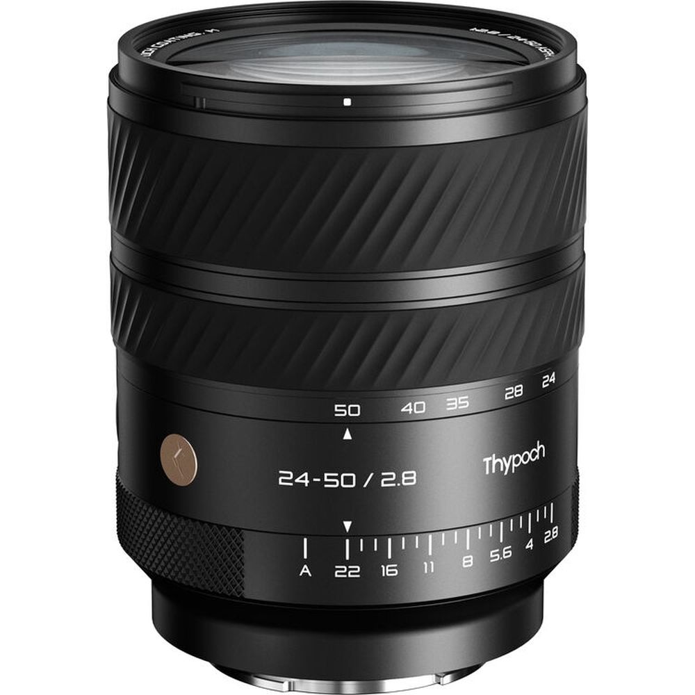 Objetivo Thypoch AF Voyager 24-50 mm F/2.8 para montura Sony E, formato Full-frame.