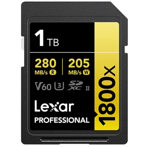 Lexar Professional Gold Tarjeta SD UHS-II - R280/W205 MB/s - 1TB - V60