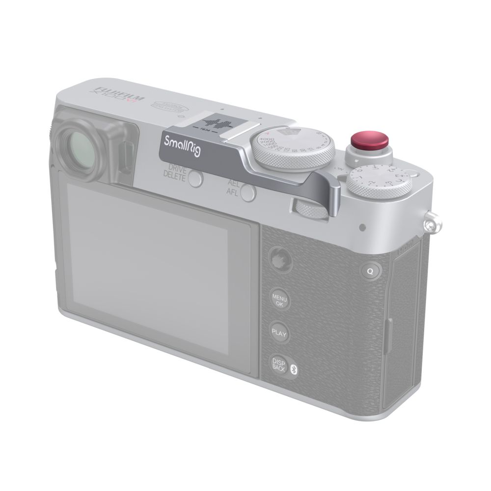Empuñadura para pulgar SmallRig 4566 para FUJIFILM X100VI / X100V (plateado)