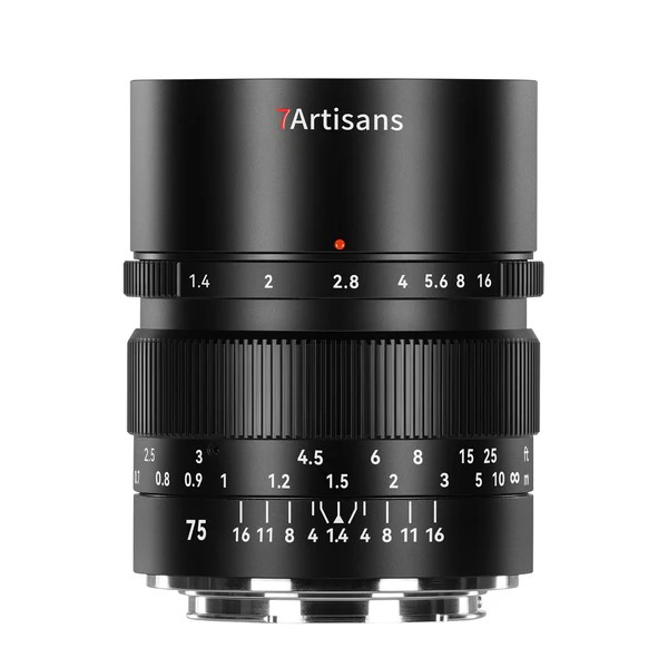 7Artisans 75mm F/1.4 Nikon Z-mount Negro