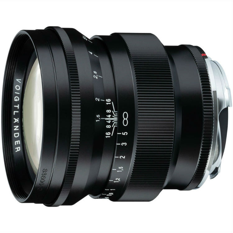Voigtländer Nokton 75 mm F/1,5 Sony E-Mount asférico negro