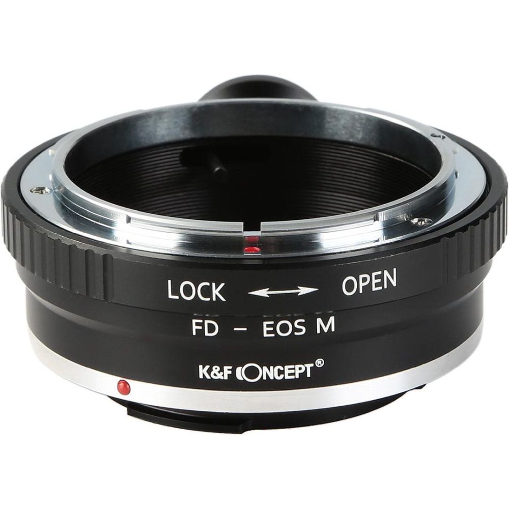 Adaptador de objetivo K&F Canon FD - Canon EF-M (montura para trípode de 1/4")