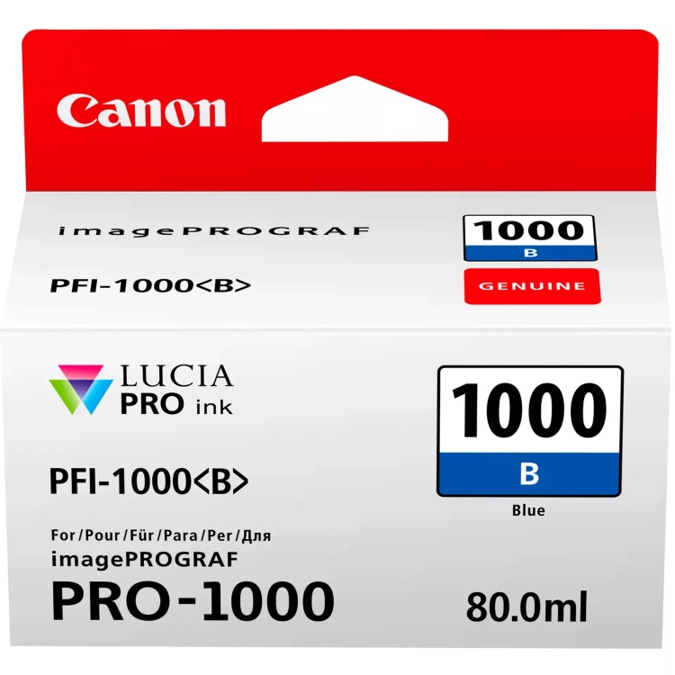 Tinta Canon PFI-1000B Color Azul